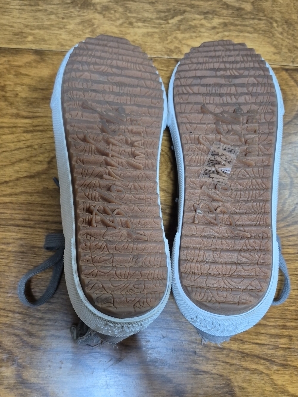 BLOWFISH 'Rev Arctic' Gray Distressed Canvas Women's High Top Sneakers Side Zip - Picture 12 of 16